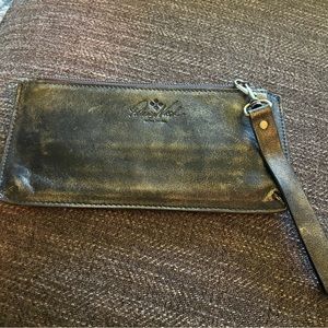Distressed Patricia Nash Leather Wristlet